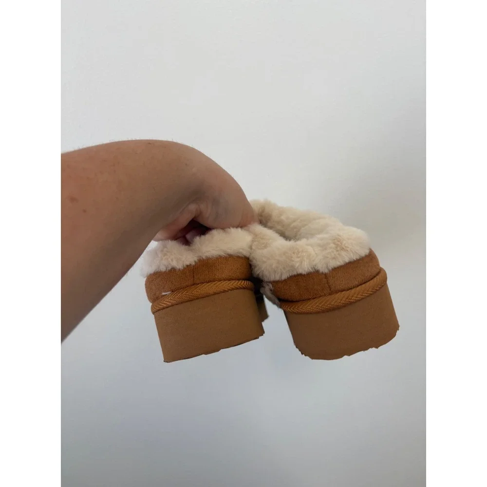Womens Slippers – Brown – 5.5 - Picture 3 of 5